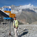 Plattjen 2570m mit Sicht auf die Mischabelgruppe
