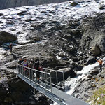 Die Brücke kurz vor der Hütte