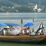 Ankunft Jodelclub Burgrose Reichenburg