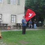 .... mit Alphorn und Fahnenschwingen