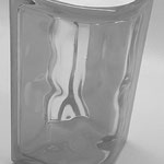 Clear 1919/8 Corner Wave Wolke Eckstein (19x10,2x8)  Klar Endstein Rund Glasbausteine Glass Blocks Glassteine Briques de verre Bloques de vidrio Blocos de vidro España Portugal Glas blokke Norge Ewechgemate Lëtzebuerg Glasbaustein Finland Lietuva stiklo 