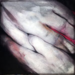 Etienne Gros - A 2 mains 100 x 100 cm