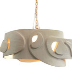 Olivia Cognet, lustre  en céramique sur commande