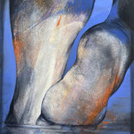 Etienne Gros - Les pieds dans l’eau 65x50 cm