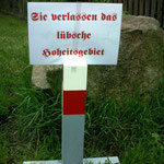 Grenzmarkierung zur 800-Jahr-Feier