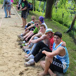 Bothfelder am Beach-Platz (von vorne): Marcel, Tommy, Niklas, Leon, Vincent, Moritz, Lennart
