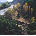 Puente Romano en Boltaña sobre el río Ara
