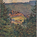 Blick nach der Ferme d'Herbaville in den Vogesen - 18.01.1916