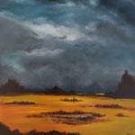 Chatoyance - huile sur toile 80x80