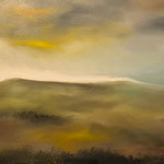 Terre d'Irlande - huile sur toile 120x40