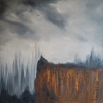 Temps suspendu - huile sur toile 60x60