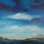 Un autre monde - huile sur toile 80x80