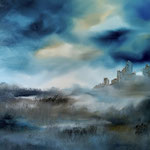 Le bruit du silence - huile sur toile 50x50