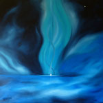 Lueurs d'ailleurs - huile sur toile 80x80