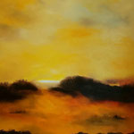 L'entre-deux - huile sur toile 60x60