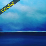 Azur - huile sur toile 50x50
