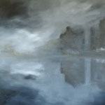 L'invisible - huile sur toile 70x70