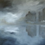 L'invisible - huile sur toile 70x70