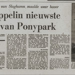 13-05-1975 Grote Zeppelin nieuwste attractie van Ponypark. 