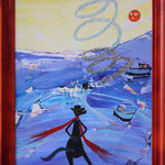 Hommage aux forces de l'esprit (65x50cm hors cadre)