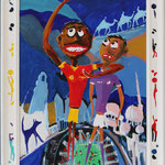Hommage au football africain (114x60cm)