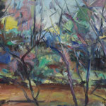 Aulandschaft,  Öl/Lw, 50 x 60 cm