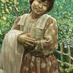 肖像画制作「あとりえマロン」油絵肖像画・女性