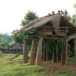 bomb scrap houses in a Hmong village near Phonsavan / Laos, Copyright © 2011