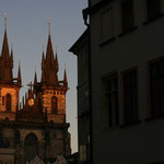 Church of Our Lady before Týn during sunset - Prague / Czech Republic, Copyright © 2011