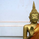 Buddha sculpture at Pha That Luang, Vientiane / Laos, Copyright © 2011