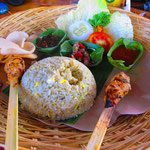 Traditional Indonesian dish - Nasi Campur, Copyright © 2012