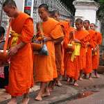 the everyday monk supply in Luang Prabang / Laos, Copyright © 2011