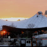 Olympia park in winter, Munich, Germany