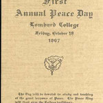 1907 First Annual Peace Day program
