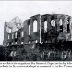 Roy Memorial Chapel after fire