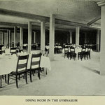 1907-1908 dining room in gymnasium