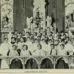 Acolythical Society in front of Roy Memorial Chapel main altar