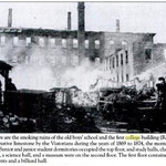 Roy Memorial Chapel after fire