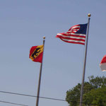 Angekommen in New Bern weht stolz die Bernerflagge...