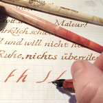 Handgeschriebene Schrift-Übung