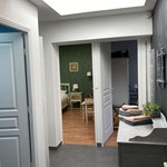 Vestibule ( plain-pied) desservant salle de bain , wc séparé et les 2 chambres  du Gîte 4* Entre Mer et Forêt Quend plage Baie de Somme