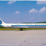 Postkarte mit einer MD-82 der China Northern Airlines