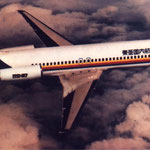 Modellfoto einer MD-87, hier noch mit TDA-Logo/Courtesy: McDonnell Douglas