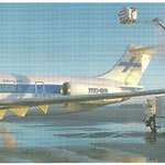 Eine MD-83 der Finnair wird behandelt/Courtesy: Finnair