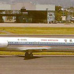 Postkarte mit einer MD-82 der China Northern Airlines