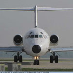 Schone Frontansicht dieser MD-82/Courtesy: Benjamin Exenberger