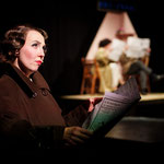 Marion Wulf als "Agatha Christie" in "Vermisst! Was geschah mit Agatha Christie?" 2025 am TfN © Clemens Heidrich