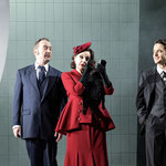Dirk Weiler als "Max von Meyerling" (mit Daniel Eckert und Ks. Carolyn Frank) in SUNSET BOULEVARD © Susanne Reichardt 