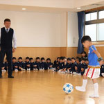 12月11日斉藤誠司選手に来園いただいた時の写真３