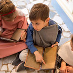 Снимки на документалния филм"Образованието в римската провинция Тракия"-Museo del libro antico, Villa Adriana, Tivoli